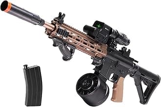 Modified Automatic Electric Gel Ball Blaster – Extended 65+ Foot Range, 7.4V Powerful, Outdoor Games & Toys for Age 14+