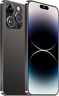 A14 Pro Max Cell Phone, 5G Unlocked Smartphone 6GB+256GB Smartphone Android 13, 6000mAh Battery, 6.82" FHD+ Display 120Hz 64MP Camera (Black)