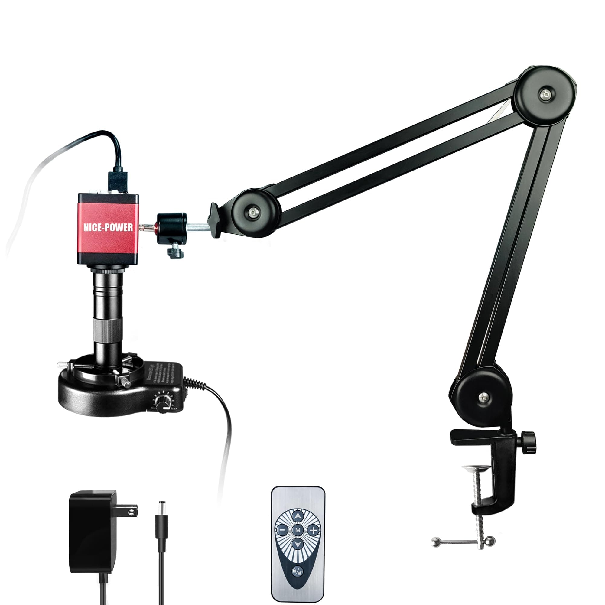 NICE-POWER Industrial Microscope Digital Camera Video Microscopes red