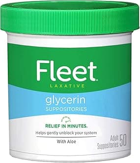 Fleet Adult Glycerin Suppositories 50-Count (2-Pack)