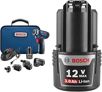 12V 5-in-1 Cordless Electric Screwdriver Kit + 12V Max 3.0 Ah Lithium-Ion Battery