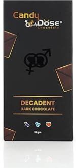 Candy Dose Chocolate Chocolate for Man&women Dark Chocolate For Uplifting Mood (50 Gram) (5pack) Luxurious Flavour Chocolate Ideal For Men & Women, Vegetarian And Gluten-Free Delights