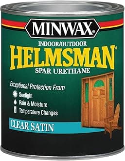 Minwax Helmsman Indoor/Outdoor Spar Urethane, Quart, Satin