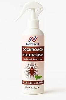 NexGard Herbal Cockroach Repellent Spray – 200ml | 100% Herbal and Natural Pest Control with Plant-Based Oils | Safe for Kids, Pets, and Plants | Non-Toxic | Repels Without Killing