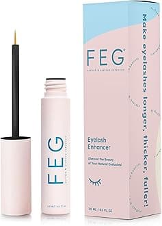 FEG Eyelash Rapid Eye Lash Growth Serum - For Eye Lash and Brow Fast Effective Growth Creates Longer & Darker Eyelashes - Best Natural Eyelash Serum in the Market
