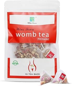 Wins Town Womb Tea, Herbal Tea for Women's Health, Supports Uterus Cleanse & Detox, Menstrual Cycle, Caffeine Free, 10 Tea Bags