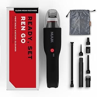 - REN GO Cordless Car and Home Vacuum Cleaner | 2X More Suction, 11000 PA | 4-in-1 Functions with Air Blowing | 7 Attachments+Storage Bag | Dual Filtration with HEPA | BLDC Motor | 2 Suction Modes
