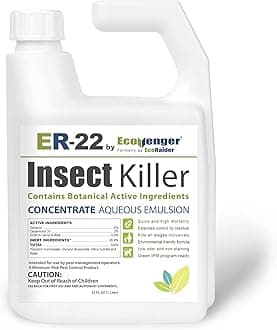 ER-22 by EcoRaider Professional Grade Insect Killer Concentrate 32OZ, for Bed Bugs, 100% Efficacy, Extended Residual, Green and Non-Toxic