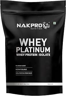 NUTRITION Platinum Whey Protein Isolate | 500g Chocolate | 28g Protein| Trustified Certified