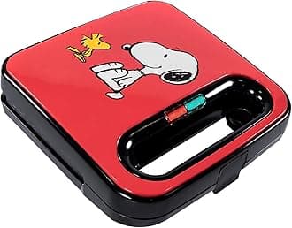 Uncanny Brands Peanuts Grilled Cheese Maker - Make Snoopy and Woodstock Sandwiches - Kitchen Appliance