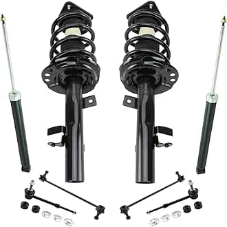 TRQ Front and Rear Suspension Kit Complete Strut & Coil Spring Assembly Shock Absorber Sway Bar Stabilizer Link Compatible with 2015-2019 Lincoln MKC