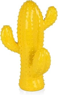 ADM - 'Cactus 2' - Lacquered resin Pop Art sculpture - Yellow - H54 cm