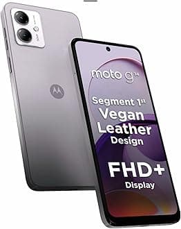 Moto G14 128GB 4G Smartphone Dual-SIM 4GB RAM Unlocked - Pale Lilac C