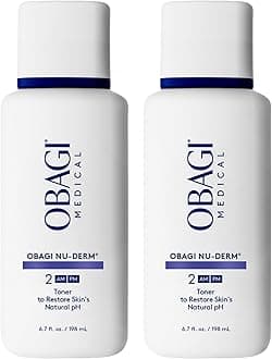 Obagi Medical Nu-Derm Toner – Alcohol-Free, Balancing Nondrying Toner with Witch Hazel & Aloe Vera, Safe for Sensitive Skin – Two Pack, 2 * 6.7 oz