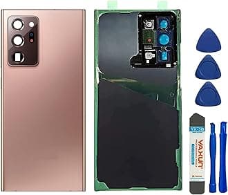 Back Glass Replacement for Samsung Galaxy Note 20 Ultra N986U All Carriers Housing Door Cover with Pre-Installed Camera Lens, All The Adhesive and Repair Tool Kits (Mystic Bronze)
