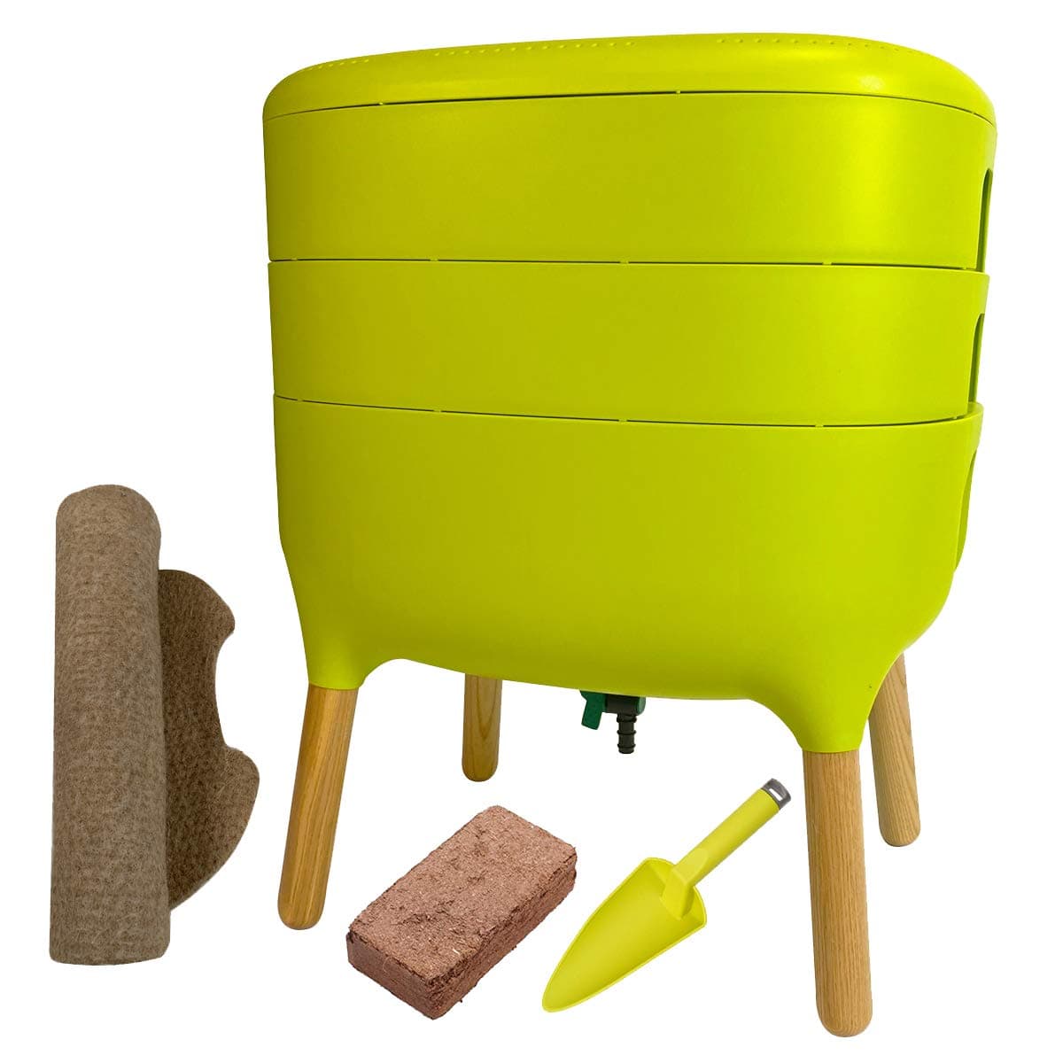 Urbalive Complete Kit: Worm Composter, Green