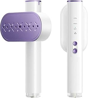 100-240V Travel Steamer, 1000W Steamer for Slothes, 30s Fast Heat up, 120ml Garment Steamer, Portable 2 In 1 Steamer Iron, Light Clothes Steamer for Global Travel and Home