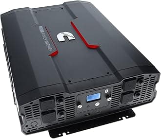 5000 Watts Inverter Modified Sine Wave Truck Inverter 12 Volts to 110 Volts Four AC Outlets Two USB Ports (Plus Cable Kit)- CMN5000W - Inverters for Vehicles, Van Life, Camping