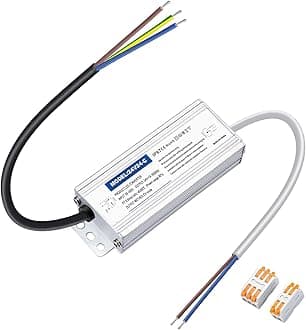 LED Transformer 24 V 24 W 1 A, LED Power Supply 24 V, LED Transformer 230 V to 24 Volt DC, Waterproof IP67 LED Driver for LED Lighting Indoor and Outdoor Use