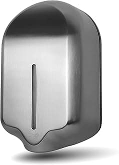 Automatic Commercial Soap Dispenser Wall Mount – Large 40oz (1200ml) Touchless Wall Mounted Dispensers for Business & Home Bathroom, Stainless Steel Design for Liquid Soap & Hand Sanitizer by EnBath