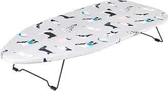 Beldray LA031176DFEU7 Tabletop Ironing Board – 73 x 31cm, Machine Washable 100% Cotton Dog Print Cover, Felt Underlay, Lightweight, Easily Foldable Legs, Perfect for Travel & Small Spaces