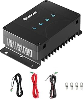 12V 30A DC to DC Charger with MPPT for Solar & Alternator Input - Smart On-Board Battery Charger for RV, Marine, Car - Charge AGM, Lithium, Gel, Flooded Batteries