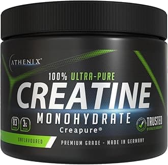 Premium Creatine Monohydrate, Creapure® – 100% Ultra Pure Micronised Powder, Unflavored for Muscle Growth, Strength & Performance – Premium Grade Made in Germany, Vegan (250g | 3g per Serving)