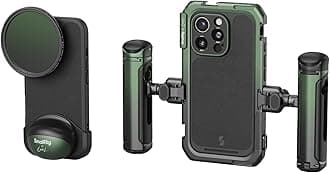 SMALLRIG x Brandon Li Mobile Video Kit for iPhone 16 Pro, Phone Cage with Lightweight Case, Rotatable Wireless QR Handles, 67MM Magnetic VND Filter Kit, Support for MagSafe - 5002