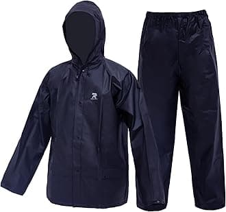 Ultra-Lite Rain Suit for Men Women Durable Protective Rainwear Waterproof Rain Coat Rain Gear for Farming, Hiking