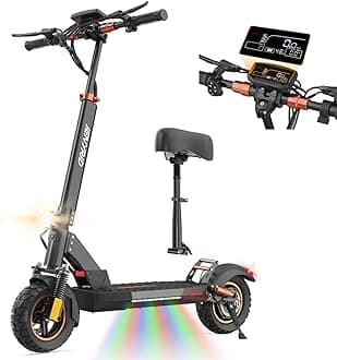 Electric Scooter for Adults, 800W/2400W Off Road Scooters, 10" Off-Road Tires e-Scooter,28-35 MPH,30-35Miles Range eScooter,Fast Foldable Adjustable Handlebar Commuting Scooters with Dual Senspension