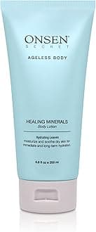 Onsen Secret Natural Daily Moisturizing Body Lotion w/Smoothing Organic Shea Butter for Normal to Dry Skin w/Healing Minerals, Jojoba, Aloe Vera, Vitamin E & Rice Bran Non-Greasy (Hydrating Leaves)