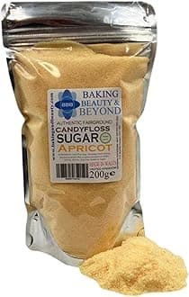 Baking Beauty and Beyond Premium Candy Floss Sugar 200g - Apricot Flavour