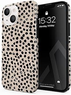 Phone Case for iPhone 13 - Cute, Trendy, Aesthetic, Pattern Phone Cover, Hard Shell Protection - fits Apple iPhone 13 Case for Women and Men