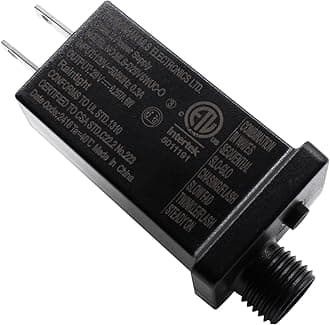29V LED Transformer Class Two LED Power Supply, Waterproof IP44 8 Modes Low Voltage Seasonal Use LED Driver US CA Plug for Christmas String Light (29V/6W 1Pack)