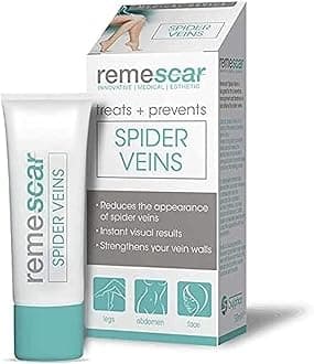 Remescar - Spider Veins Treatment - Spider Vein Cream for Legs, Abdomen & Face - Thread Vein Prevention Cream for Men & Women - Spider Vein Reduction Treatment - Instant Results