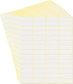 dealzEpic - Self-Adhesive Writable Blank Paper Label Stickers - 13x38mm