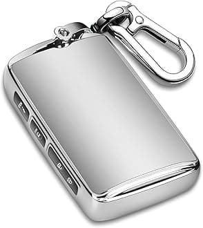 QBUC for Mazda Key Fob Cover,TPU Protector Key Holder with Keychain for 2019-2021 Mazda 3,for 3 Hatchback,for 2020-2021 CX-5,CX-30,CX-9,CX-12 3-4-Buttons Smart Key(Sliver)