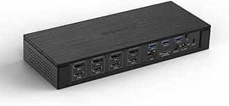 WAVLINK 20-In-1 Enterprise-Level Universal Docking Station, USB-C Quad 4K@60Hz Display, Universal Dock for Mac and Windows with Max 100W Power Delivery