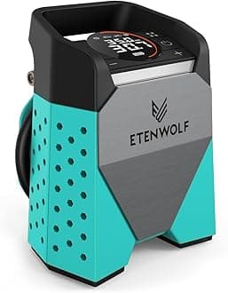 ETENWOLF ZEPHYR S3 Tire Inflator Portable Air Compressor, 1 Min Fast Inflation and 100% Duty Cycle, 160 PSI Air Pump for Cars, SUVs, Bikes, Balls (Dark Cyan)