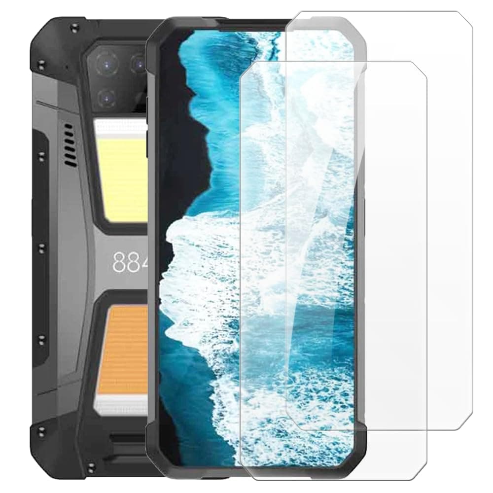 2 Pack Tempered Glass Screen Protector Set Compatible with Unihertz Tank 2, HD Clear, Anti-Scratch, Bubble-Free, Easy Installation