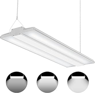ADUB 300W Linear LED High Bay Shop Light, 1.89FT UL DLC Listed LED Warehouse Lighting Dimmable 0-10V 45,000LM Hanging Light Fixture Large Area Illumination, 5000K Commercial Bay Lights for Garage Barn