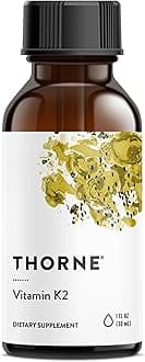 THORNE - Vitamin K2 - Concentrated Vitamin K2 (as MK-4) Liquid Supplement - Supports Bone, Heart & and Blood Vessel Health* - Third-Party Certified - Gluten, Dairy & Soy-Free - 1 Fl Oz