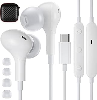APETOO USB C Headphones for Samsung S21 Ultra, Hi-Fi Type C Earphones with Microphone Volume Control and Magnetic Earbuds for iPad Pro iPad Air 4 Galaxy S20 FE Note 20 10 Pixel 5 4 XL OnePlus 9 Pro 8