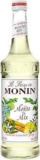 Mojito Mix Syrup, Sweet Herbal Mint Flavor, Great for Frozen Cocktails, Mocktails, & Delicious Desserts, Gluten-Free, Vegan, Non-GMO (750 ml)