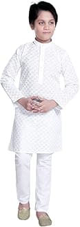 traditional ethnic wear cotton kurta pajama set for boys