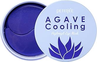 PETITfÉE Agave Cooling Korean Eye Patches for Instant under eye cooling effect, Nourishment, Anti-wrinkle, Anti-aging. Pack of 60 Pieces (30 pairs)