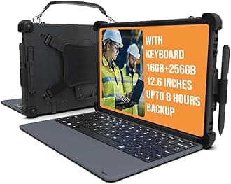 MobileDemand Flex 12B 2-in-1 Rugged Laptop & Windows 11 Pro Tablet – 16GB RAM, 256GB SSD, 12.6” Touchscreen, MIL-STD-810H Certified, Detachable Keyboard, Field Work & Industrial Use