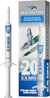 Power Steering Fluid Oil Additive EX120 - Metal Repair Conditioner and Revitalizant for Steering Wheel Booster and Hydraulic Equipment - Protective Fluid Treatment from Wear (Syringe, 8 ml)