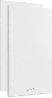 Acoustic Panels, 2 Pack, Large, 46" x 23", Pure White