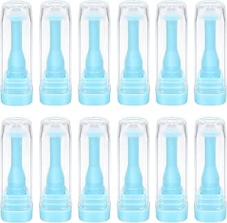 10 Pack Hard Contact Lens Remover & Insertionl Tool for RGP and Scleral Lenses - Plunger Suction Cup (Blue)